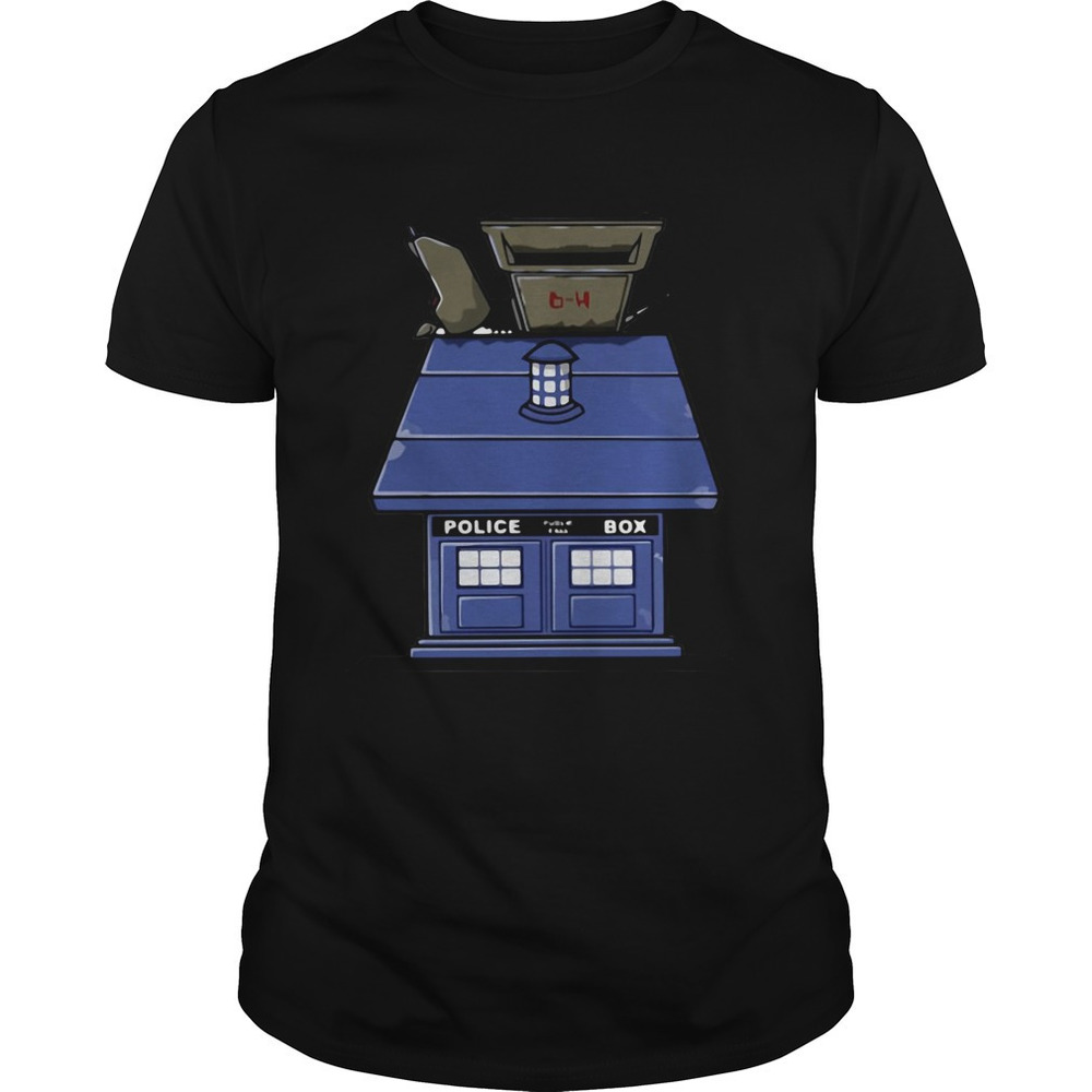 Police Box Doctor Who Snoopy Dog House Shirt